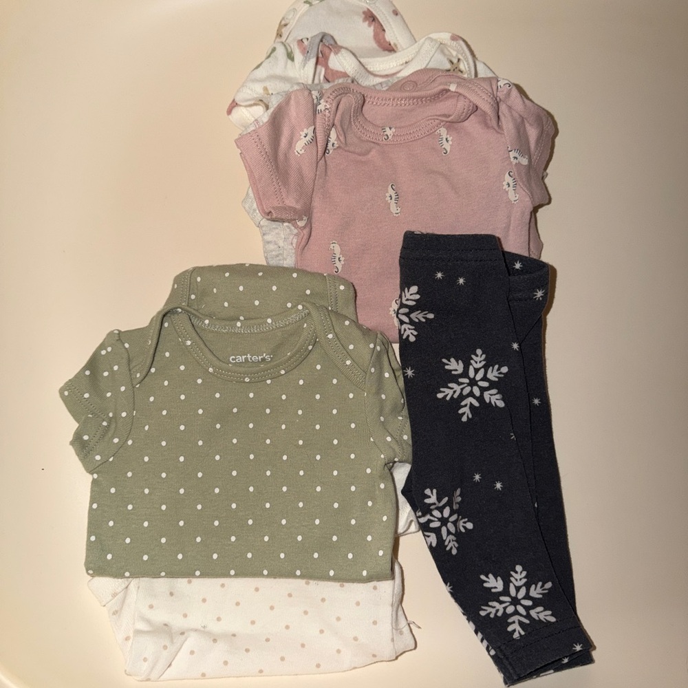 Preemie and newborn clothes.